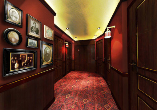 Bespoke wool carpets, Hotel Belmont, Paris