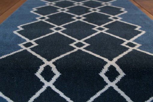 Axminster stair runners, Arlequin Ocean & Cobalt