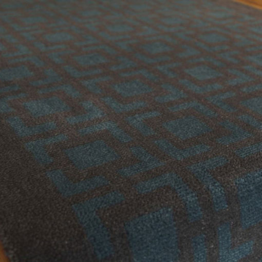 Axminster stair runners, Square Gris & Ocean