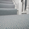 Diamond Blue, Stair runners, Tapis d'escalier tissé à plat