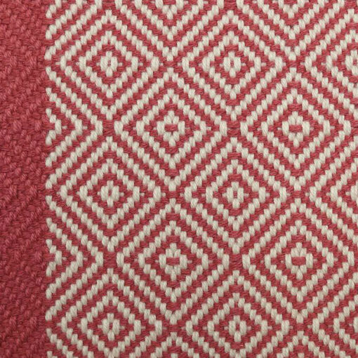 Flatweave Stair runners, Diamond with red border