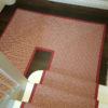 Diamond Border Flatweave Rouge (mitred landing)