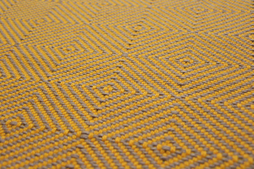 Tapis d'escalier tissé plat, Large Diamond Marigold