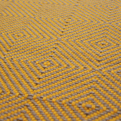 Tapis d'escalier tissé plat, Large Diamond Marigold