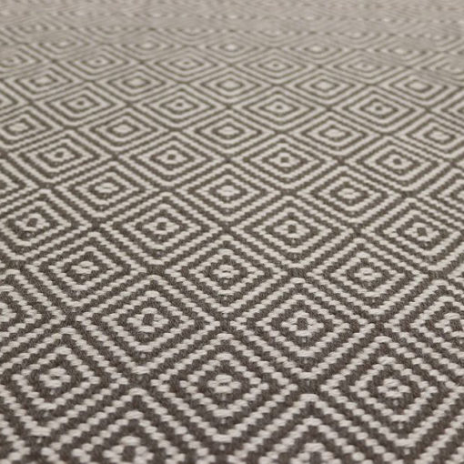 Tapis d'escalier tissé plat, Diamond Ivory