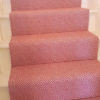 Stair runners, Diamond flatweave Rouge