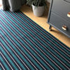 flatweave stripes, Frances collection Teal