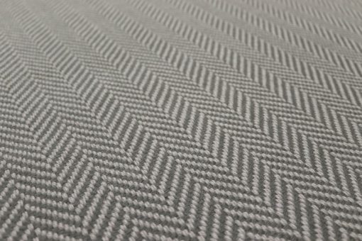 Tapis d'escalier tissé plat, Herringbone Lt. Grey