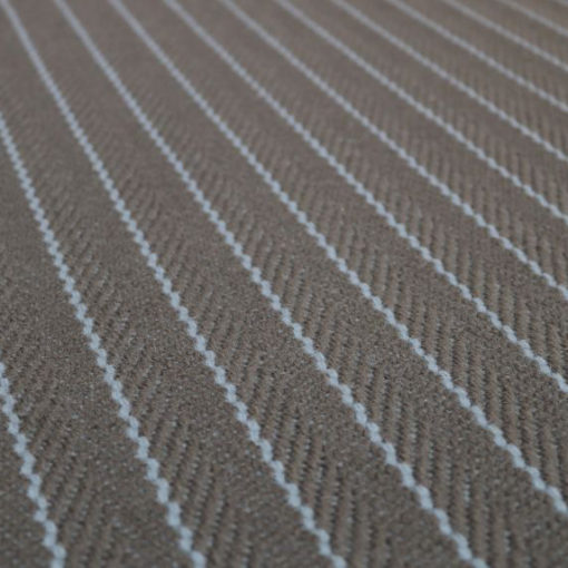 Tapis d'escalier tissé plat Stripes. Claire 