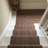 Tapis d'escalier tissé plat Stripes. Multi Red