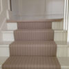 Tapis d'escalier tissé plat, Stripes. Claire Putty CF 05