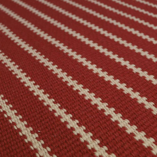 Tapis d'escalier tissé plat, Stripes. ZIP05 Red