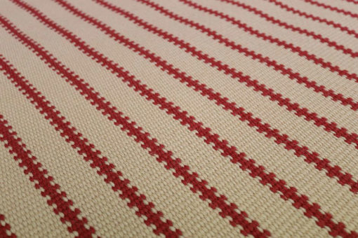 Tapis d'escalier tissé plat, Stripes. ZIP06 Beige/Red