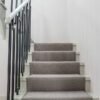 Tapis d'escalier tissé plat, Herringbone Lt. Grey
