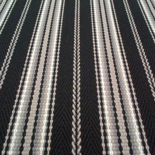 Tapis d'escalier tissé plat, Kelly JD Black