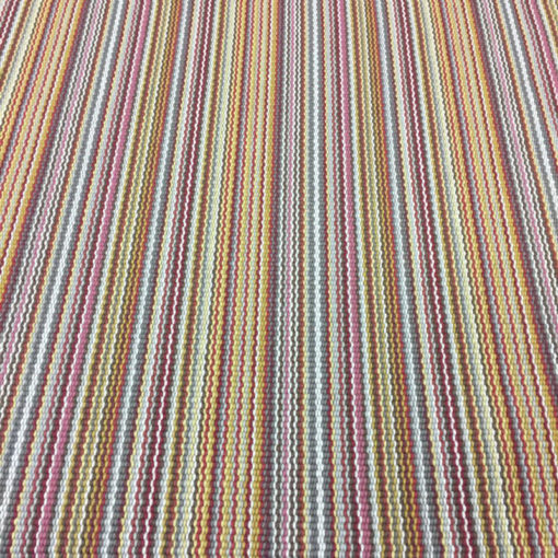 Tapis d'escalier tissé plat Stripes. Multi Red