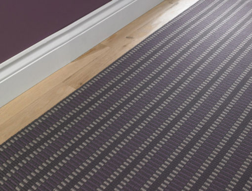 Tapis d'escalier tissé plat, Stripes, PNUK Violet