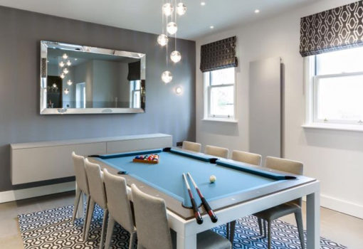 Flatweave Rugs with a pool table