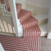 Tapis d'escalier tissé plat, Stripes. ZIP06 Beige/Red