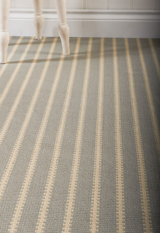 Tapis d'escalier tissé plat, Stripes. ZIP15 Thyme