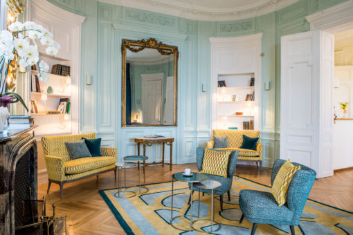 Tufted rugs in the Domaine de la Tortinière