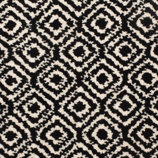 Wool Carpet, Diamond collection, black & ivory