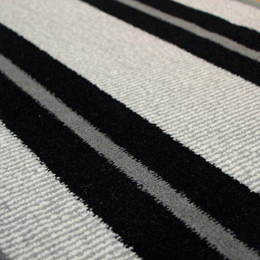 Axminster stair runners, Transat Black, Shale