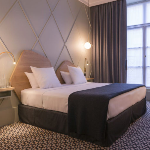 Moquette velours, Axminster, Collection Jewel dans une chambre