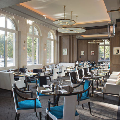 Moquette velours, Axminster dans un restaurant