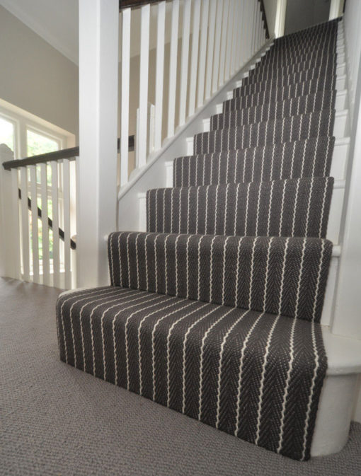 Bespoke stair runners, Stripe Claire collection