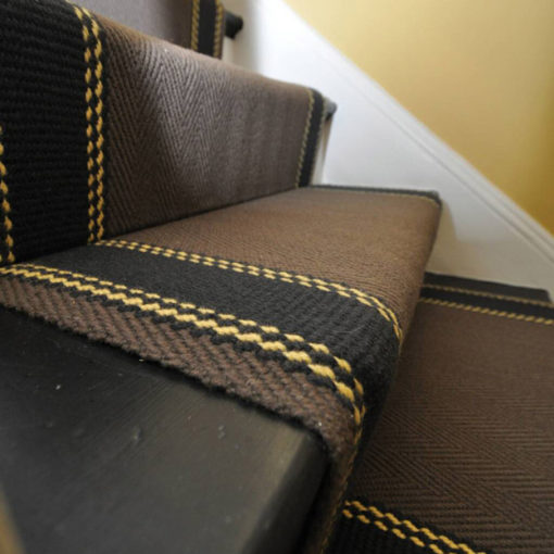 Tapis d'escalier sur mesure, Special Striped border