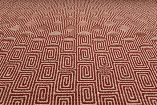 Tapis d'escalier Jacquard Escargot. Red