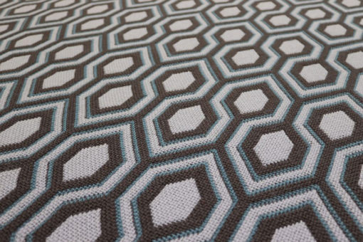 Tapis d'escalier Jacquard Hex. Dove/Slate