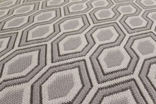 Tapis d'escalier Jacquard Hex. Pebble