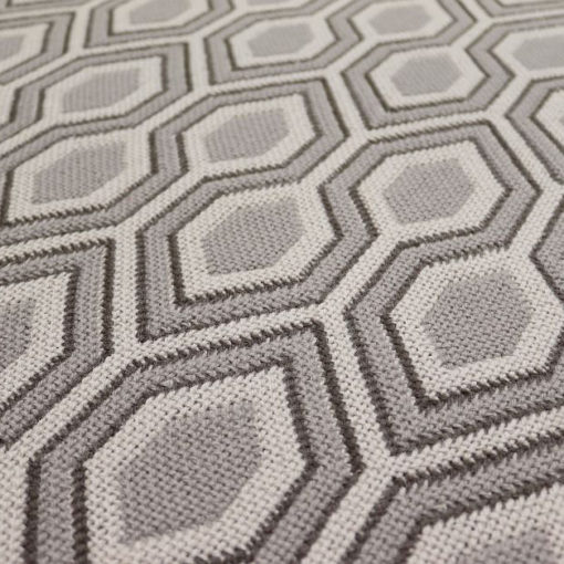 Tapis d'escalier Jacquard Hex. Pebble