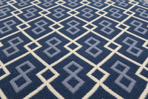 Tapis d'escalier Jacquard Kent. Denim/Dk Blue