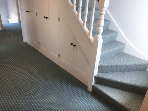 Flatweave wool carpets, Stripes Dove