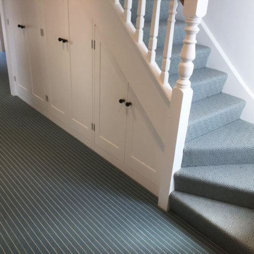Flatweave wool carpets, Stripes Dove
