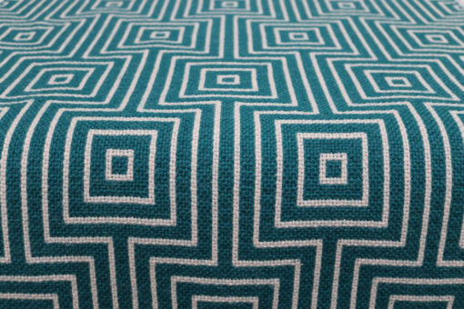 Tapis d'escalier, pure laine vierge, Tyne Teal & Ivory