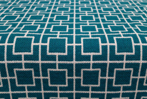 Tapis d'escalier Jacquard, Tamar Teal, Ivory