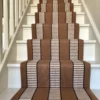 Tapis d'escalier tissé plat, 100% laine, Greta Cinnamon