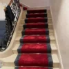 Tapis d'escalier sur-mesure tufté main